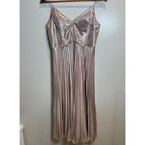 Aidan Mattox Adrianna Papell Rose Gold Cocktail Dress Size 4 Wedding Party Prom
